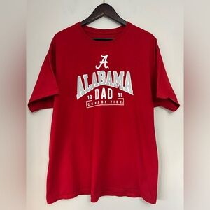 Alabama Dad Crimson Tide T-Shirt Fits Like XL Roll Tide UA Tee